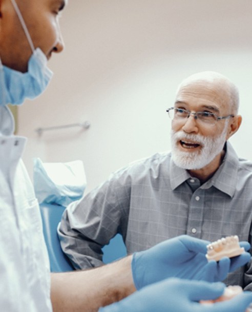 a closeup of a dental patient’s smile