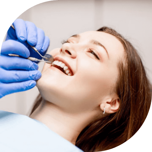 Dental patient receiving B P A free dentistry