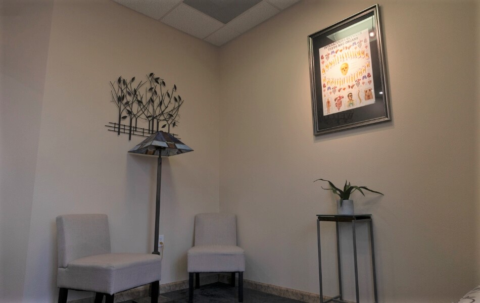 Dental office waiting area