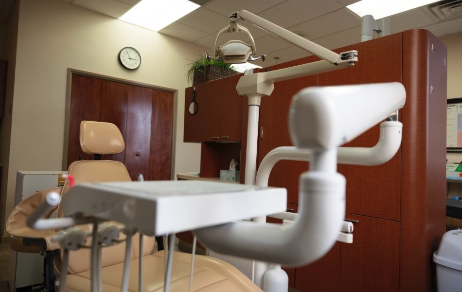 Dental exam chair